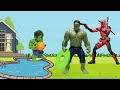 الرجل الضخم وهالك الصغير وديدبول HULK VS DEADPOOL