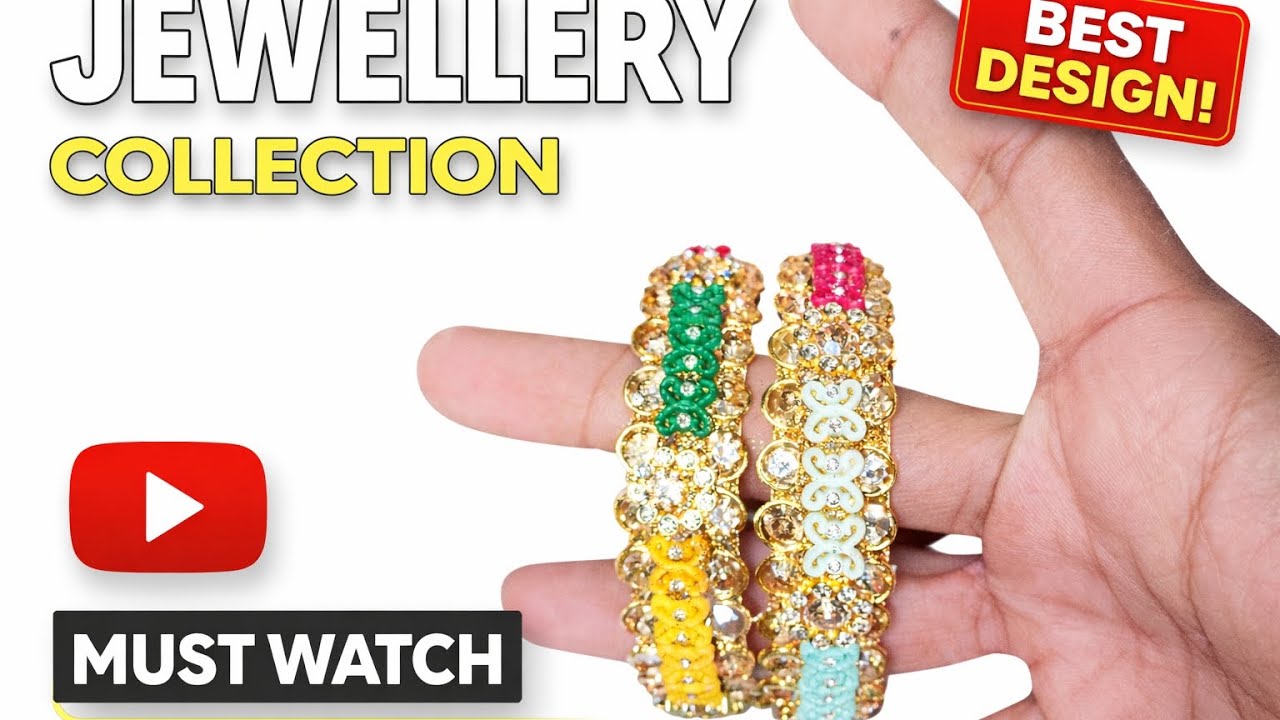 ✨ Premium Designer American Diamond Bangles (Set of 2) ✨