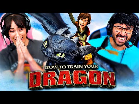 HOW TO TRAIN YOUR DRAGON (2010) MOVIE REACTION! Toothless & Hiccup | First Time Watching &ReWatching