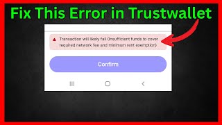 Fix Transaction will likely fail (Insufficient funds to cover required network fee)
