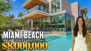 What $8 MILLION Buys You in Miami Beach | Brand New Luxury Home Tour