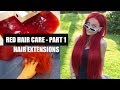 RED HAIR CARE PART 1: HAIR EXTENSIONS (Products, Tools, Hair Dye) -