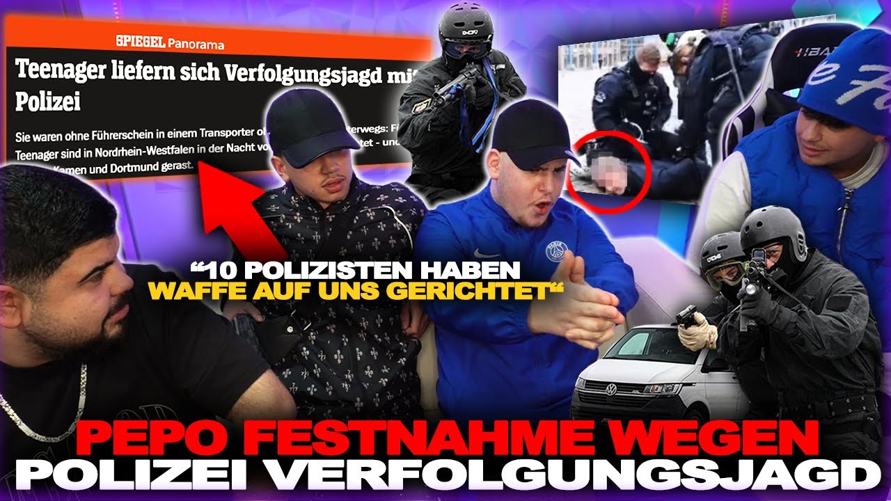 POLIZEI JAGT PEPO DURCH 3 STÄDTE MIT HELIKOPTER, HUNDEN & 12 EINSATZWAGEN ! (Mit Zeitungsartikel)