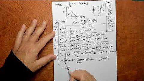 Chapter 6 Problem 1   Voltage Current Power Energy In An Inductor