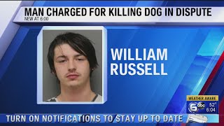 Man charged for killing dog in dispute