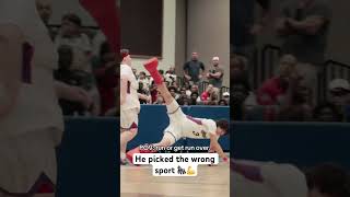 He picked the WRONG sport 😂 #shorts
