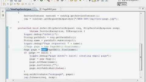 Java Web Programming with Eclipse: Wiki Application, View Page