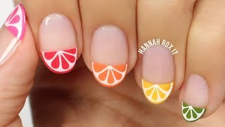 Citrus Slice Nail Art