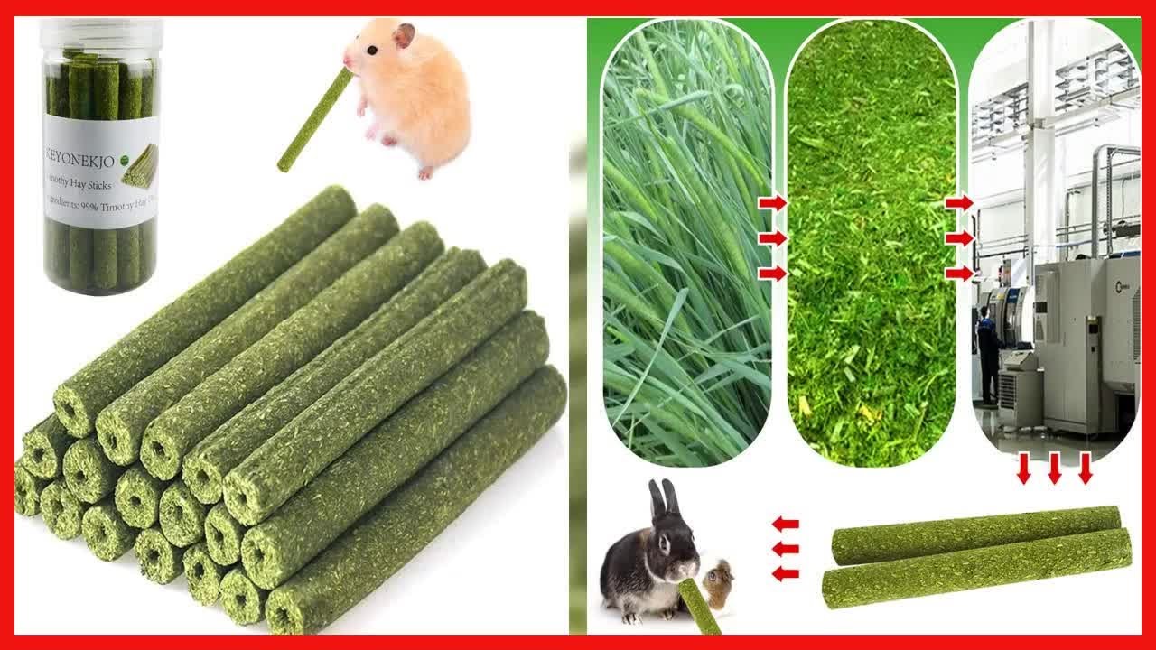 Quality product -  Timothy Hay Sticks for Rabbits Guinea Pig Hamsters Chinchilla Bunny Chew Toys for