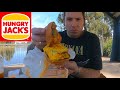 Hungry Jack&#39;s Triple Cheeseburger Super Stunner Meal $14.75! #video #burger  #cheeseburger #foodie