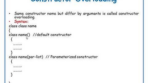 Constructor Overloading in java in Telugu || JAVA in Telugu Lecture-17