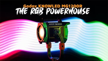First look at the KNOWLED MG1200R RGB video light by Godox! #godox #videolight