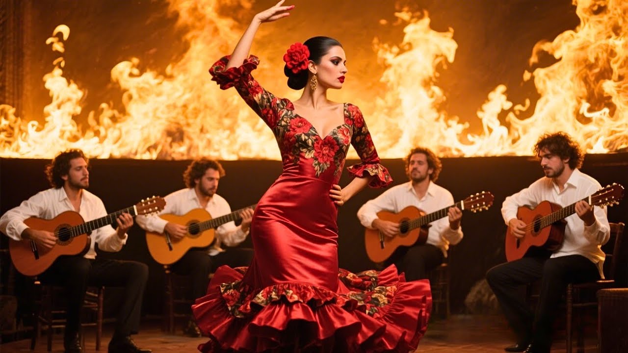 🌙 Noches de Fuego 💃 Spanish Guitar Rumba & Gipsy Rhythm Energy