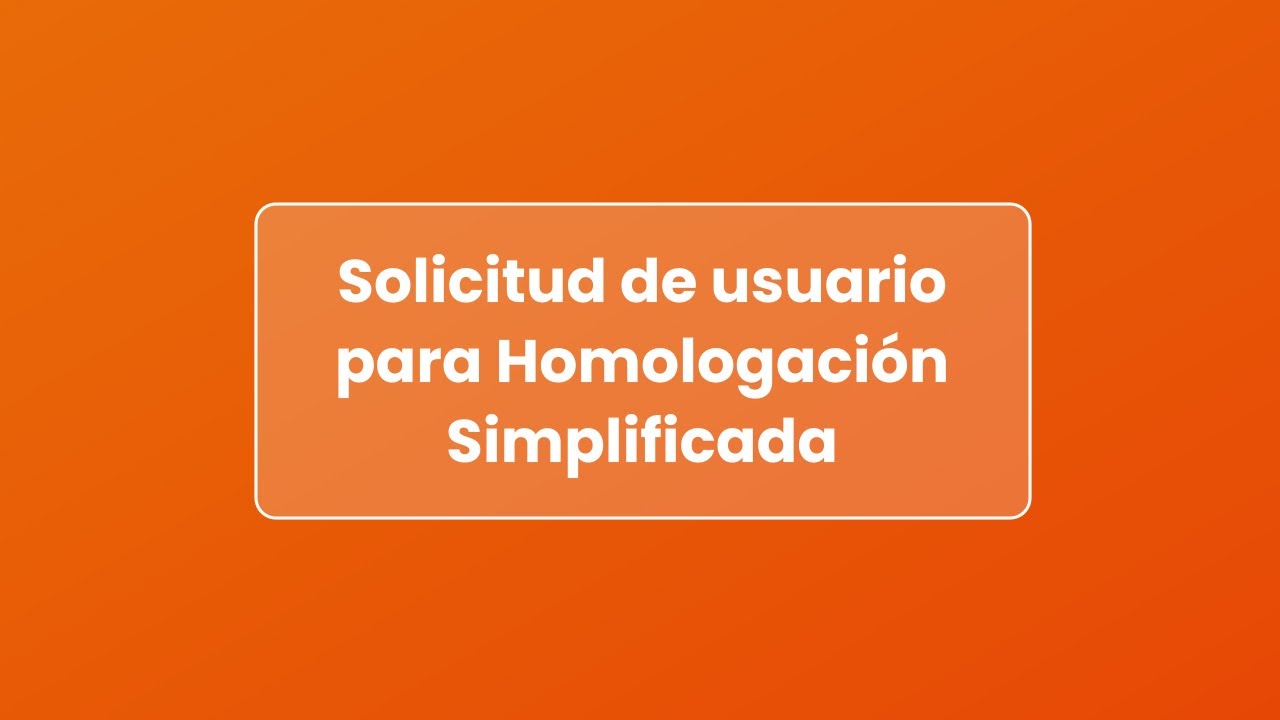 Video Homologación Simplificada - Zureo Software
