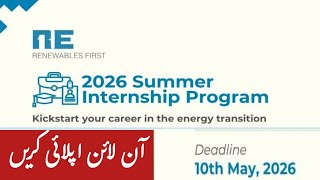 Renewable First Summer internship Program 2026 for graduates