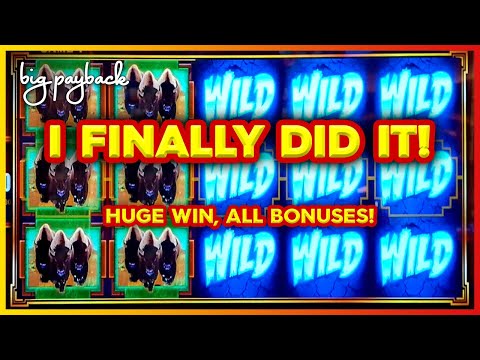 Shocker Spin → HUGE WIN! Surging Buffalo Slots - HOT NEW GAME!