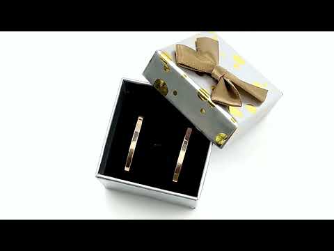 Срібні сережки з золотом Ю075сР розмір 28х2 мм вага 2.82 г, видео 1