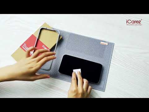 ICarez IPhone 13 Series 0 33 Tempered Glass Install Video 