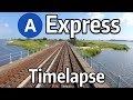  nyc subway timelapse  the a express to rockaway park