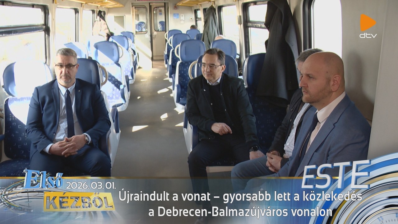 Újraindult a vonat – gyorsabb lett a közlekedés a Debrecen-Balmazújváros vonalon