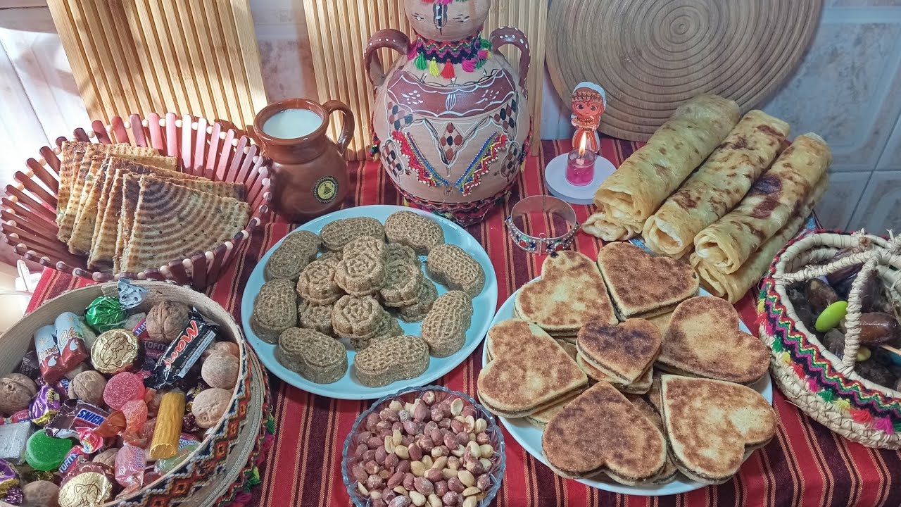 إحتفال يناير ♓ الأمازيغي 2976🕯️أجواء دافئة وأكلات تقليدية ولمة مليانة بركة😍✨