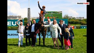 Louisa Carberry, lauréate du Grand Steeple-Chase de Paris 2024 grâce à Gran Diose