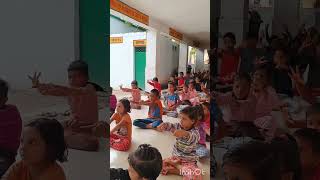 #P.S.Niyamatpur#Yoga with students