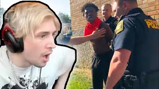 xQc On Cop footage released of IshowSpeed getting arrested