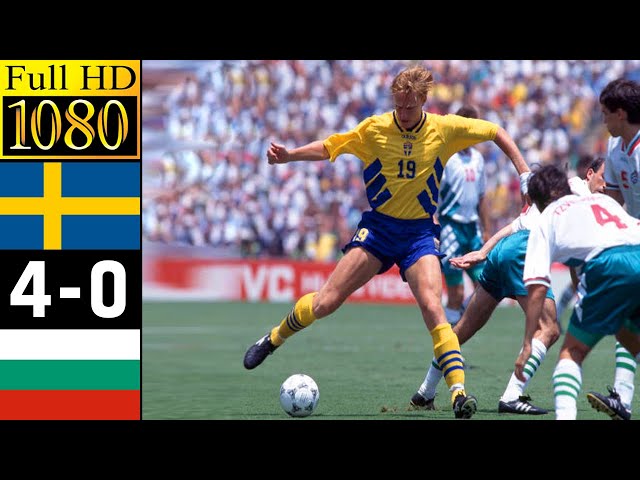 Sweden 4-0 Bulgaria World Cup 1994 | Full highlight -1080p HD
