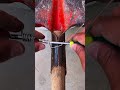 A smart way to wrap iron wire around a shovel with simple tools #shorts