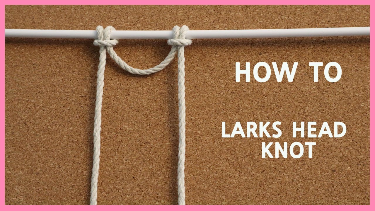 DIY Macrame Larks head knot /마크라메 / マクラメ / Макраме / Macramé / Makramee