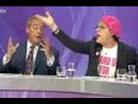 Eddie Izzard AND Nigel Farage get slapped down by audience on BBC's Question Time