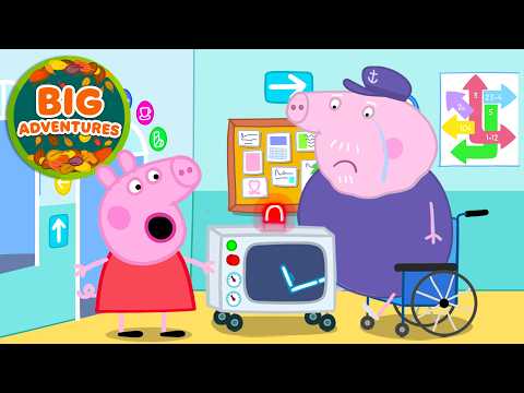 Peppa Pig Joins Grandpa Pig for a BROKEN FOOT X-RAY! 🏥 Hospital Sleepover | Full Episodes | 22 Mins