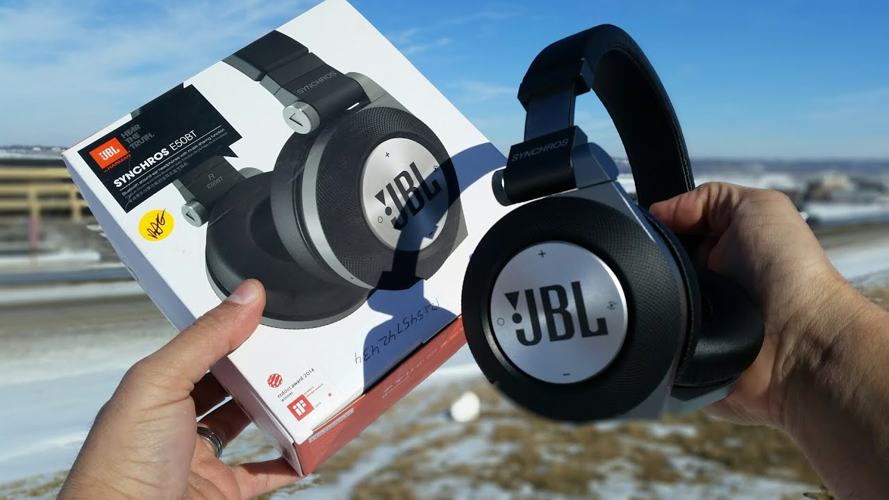 dæk manuskript jug JBL Synchros E50BT Bluetooth Wireless Headphones Review - YouTube