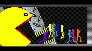 Escape Survival Stickman Race ~ Run From Evil Pacman