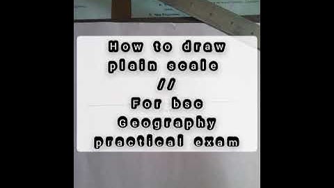 How to draw plain scale // Geography practical paper preparation // learning Geography