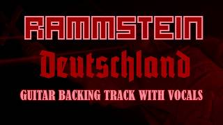 deutschland -  rammstein guitar backing track with vocals [120 bpm] #deutschland #rammstein #rock