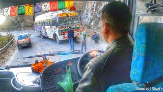 MANALI TO DELHI BUS JOURNEY IN ZINGBUS VOLVO B7R ₹most dangerous roads of himachal Pradesh #volvo 😳🔥 screenshot 1