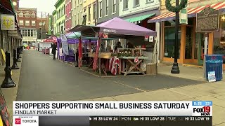 Small Business Saturday brings shoppers to Findlay Market despite cold weather