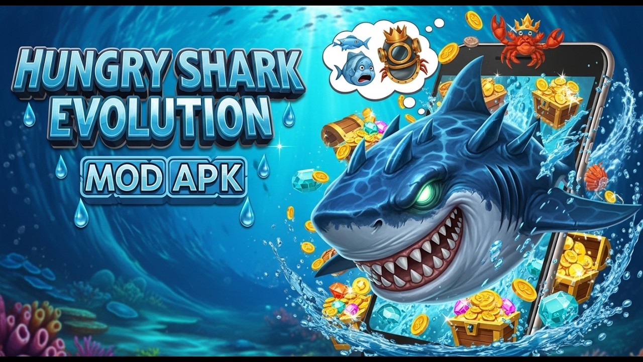 Hungry Shark Evolution Hack/MOD APK iOS & Android (Unlimited Coins & Gems)