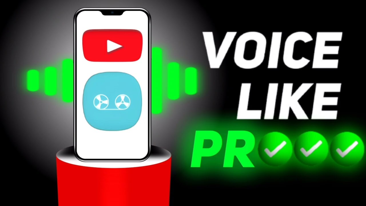 Thumbnail Design for "How to edit professional voice"