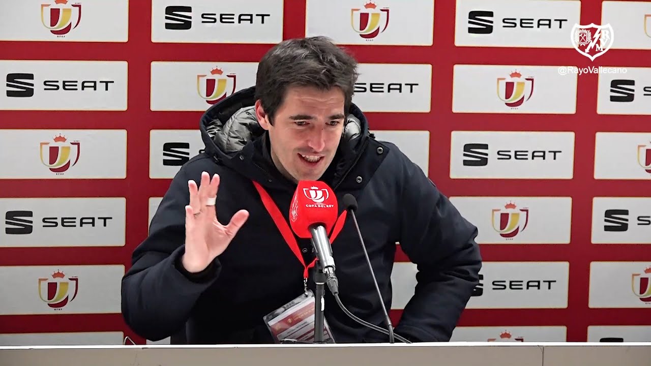 Andoni Iraola tras el Rayo 2 - Elche CF 0 en Copa - YouTube