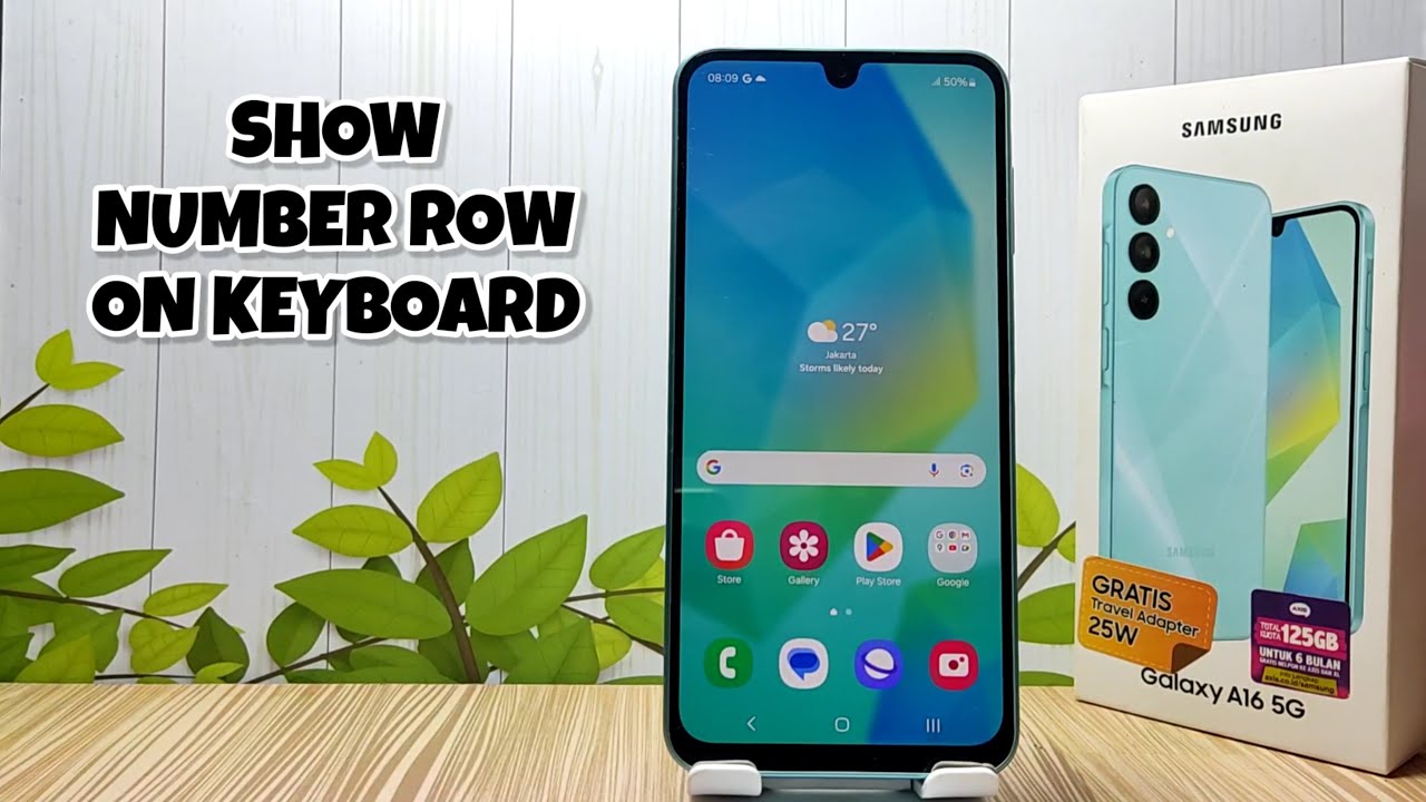 How To Show Number Row on Keyboard Samsung Galaxy A16 5G
