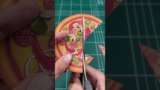 ASMR pizza puzzle papertoy
