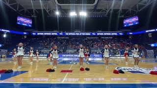 SHA cheer at Rupp halftime performance