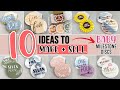 10 milestone discs to make and sell with your cricut or silhouette cutting machine 