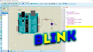 Arduino Uno Simulacion en Proteus - Blink Arduino in Proteus 8 screenshot 2