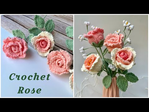 #165 Crochet Roses With Wings🌸Simple Instructions for Crocheting Roses With Wings