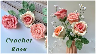 #166 Crochet Roses With Wings🌸Hướng Dẫn Móc Hoa Hồng Ghép Cánh Đơn Giản screenshot 2