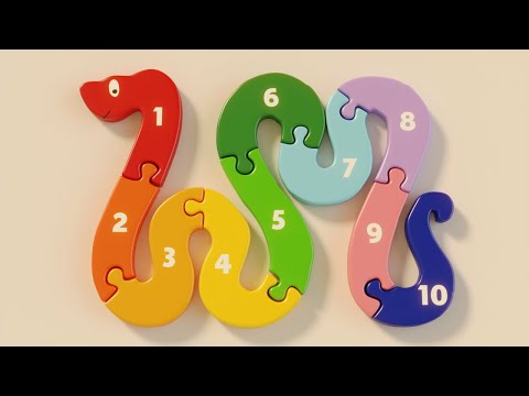 Snake Numbers Puzzle | Learn to Count 1 to 10
